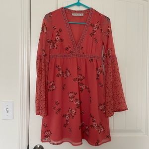 Boho floral dress